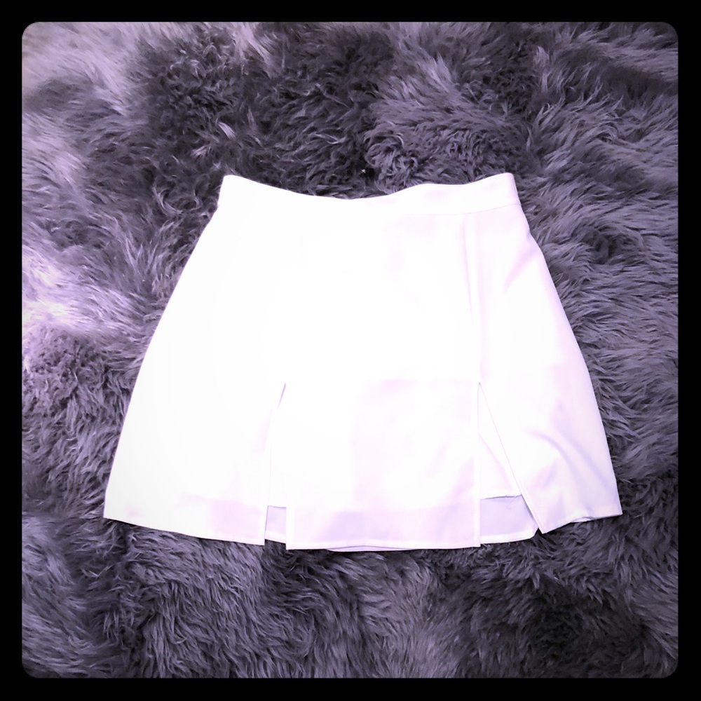 White Skirt With Slits